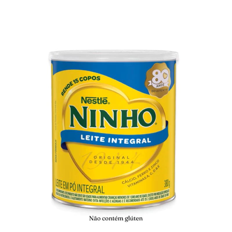 Leite em Pó Integral Ninho Nestlé 380g